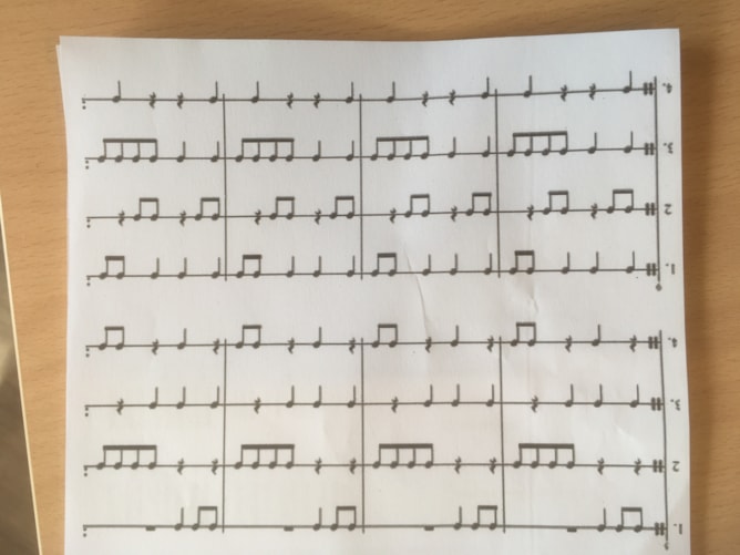 Muziekles b