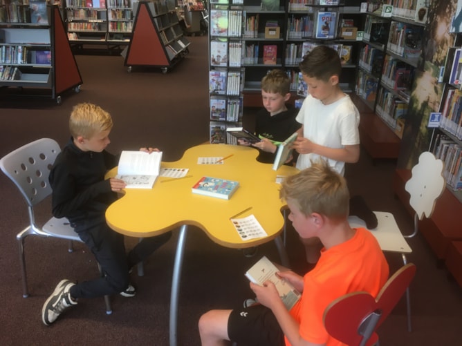 Bibliotheekbezoek De Meerkoet groep 5-6 e