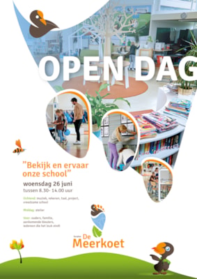 De Meerkoet-Open Dag poster
